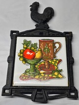 Black Cast Iron Chicken Tile Trivet - Price Imports - Wall Hanging Kitch... - $15.38