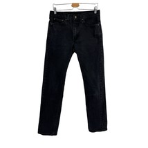 Levi&#39;s 505 Regular Fit Black Jeans Size 32 x 34 mens - £23.30 GBP