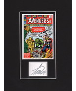 Stan Lee Signature Matted Signed Avengers #1 Jack Kirby Art ~ Hulk Thor ... - £194.21 GBP