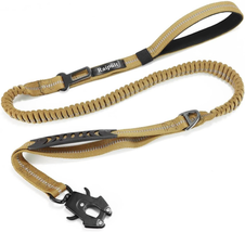 Raipult Heavy Duty Tactical Bungee Dog Leash, 4-6FT No Pull Dog Leash with Quick - £20.35 GBP