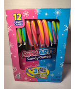 SweeTARTS Mini Holiday Candy Canes 12 Count Fruity Flavors Christmas Treats - $112.88 MXN