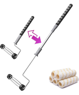 6Pcs House Paint Roller Kit,  9 Inch Extendable Roller Frame with 5 Micr... - $654.71 MXN
