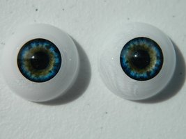 Dead Head Props Pair of Realistic Life Size Human/Zombie Acrylic Half Round Eyes - £8.03 GBP