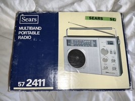 SEARS 57 2411 RADIO SR2400 SERIES Multiband AM FM TV MODEL in Orig Box - £80.07 GBP