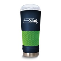 NFL Seattle Seahawks 24 Oz. Silicone Grip Tumbler with Lid - £33.81 GBP