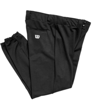 Wilson Youth Poly Warp Knit Baseball Pant, Black, Large, Front Zipper - $19.95