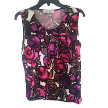 nwt Floral Top Blouse black/pink M - $20.00