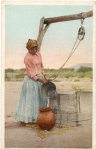 Original ~1910 postcard Papago Indian Filling the Olla Detroit Publishing - £9.49 GBP