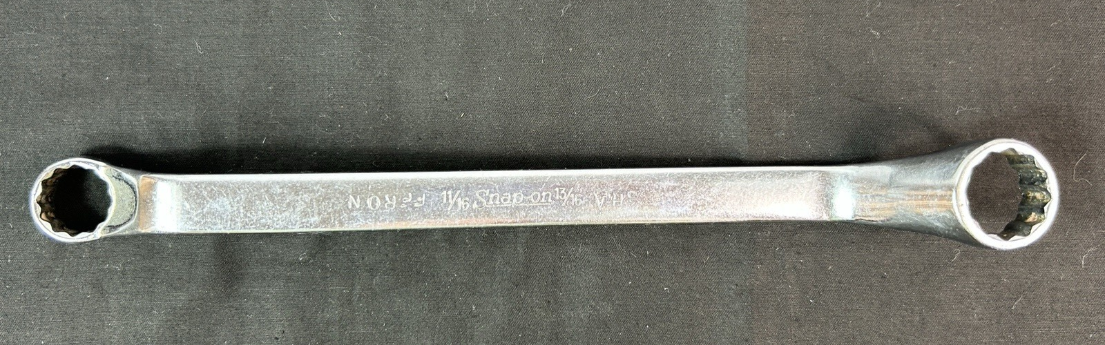 Snap On Tools XO2226 USA 11/16&quot; X 13/16&quot; SAE 12 Point 60° Offset Box End... - $9.90