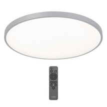 Hampton Bay Lighting Europa 21 in. 1-Light Modern Chrome Selectable LED Flush - £68.29 GBP