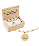 Santa Barbara Design Studio Gold Chain Necklace Fleur Jewelry Gift Boxed... - £15.56 GBP
