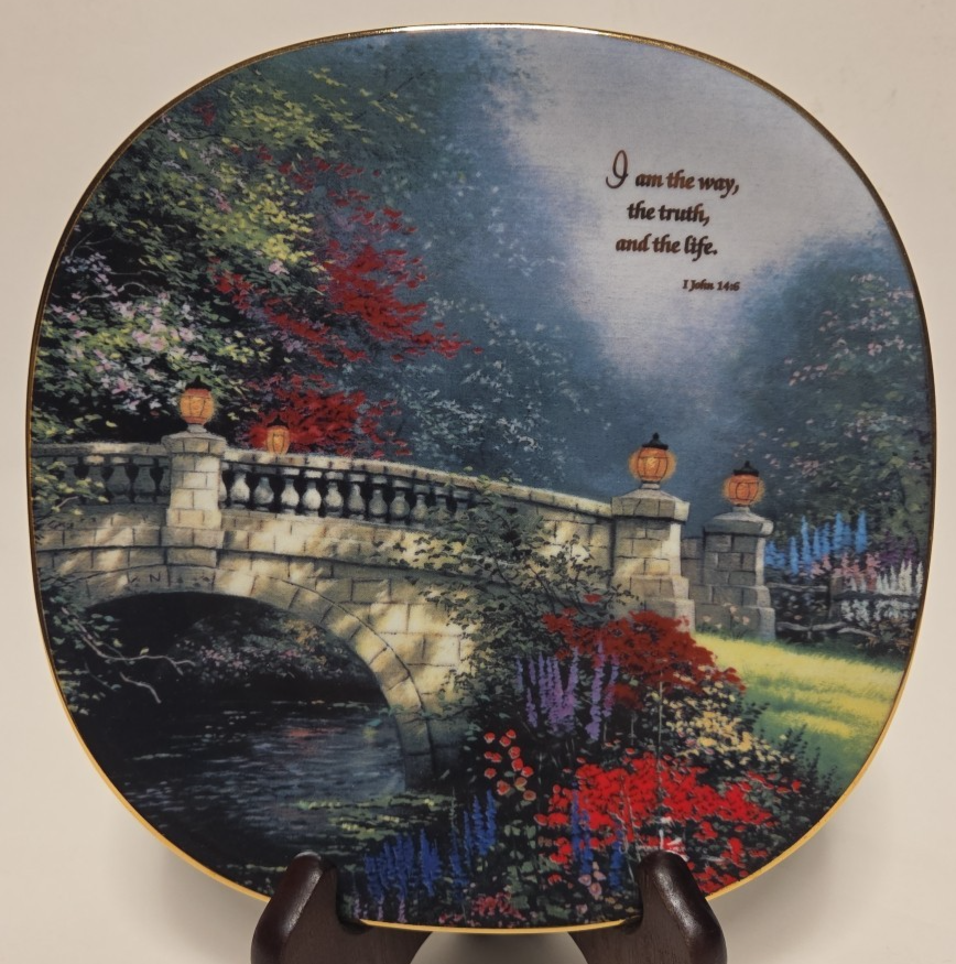 I AM THE WAY Plate Heaven on Earth by Thomas Kinkade 1 John 14:6 Bradfor... - $23.75