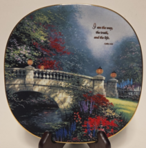 I AM THE WAY Plate Heaven on Earth by Thomas Kinkade 1 John 14:6 Bradfor... - $23.75