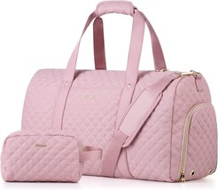Travel Duffle Bag Weekender Overnight Bag for Women with Toiletry Bag Carry on B - £31.63 GBP
