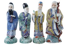 4 Antique Chinese Republic period famille rose figures - £373.91 GBP