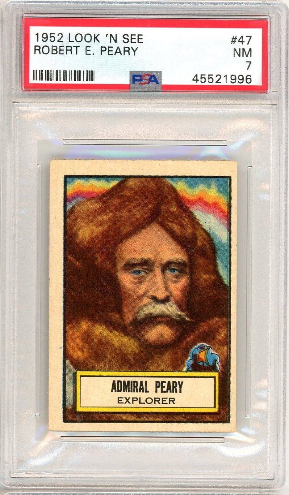 1952 Topps Look &#39;N See Robert Peary #47 PSA 7 P1284 - $217.80
