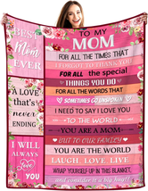 Mothers Day Gifts for Mom, Gifts for Mom Blanket, Mom Blanket from Daugh... - £26.62 GBP