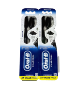2 Packs Of 2 Oral B Charcoal Infused Bristles Medium Toothbrushes Black - €22,57 EUR