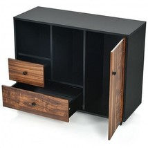 Mobile Filing Cabinet 2 Drawers with Open Shelves for Home and Office - ... - $3,507.97 MXN