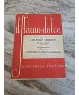 Il Flauto Dolce Orlando Gibbons Ah Dear Heart Silver Swan recorder sheet... - $273.21 MXN