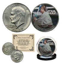 Luke Skywalker - Star Wars Officially Licensed 1976 Eisenhower Ike Dollar Coin - £9.80 GBP