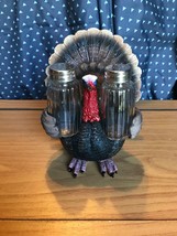DWK Turkey Salt &amp; Pepper Shaker Holder Thanksgiving  - £12.54 GBP