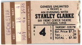 Vintage STANLEY Clarke Concert Ticket Stub Peut 4 1978 st Petersburg Florida - £43.68 GBP