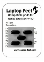Laptop feet  for Toshiba Satellite L670-1KU compatible  kit (5pcs adh by 3M) - $12.55