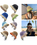 HZ-032 Crochet Straw Bucket Hat - $24.68 CAD