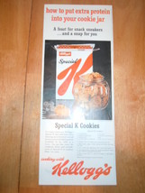 Vtg Kellogg&#39;s Special K Cereal Cookie Recipe Print Magazine Advertisement 1961 - £4.47 GBP