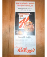 Vtg Kellogg&#39;s Special K Cereal Cookie Recipe Print Magazine Advertisemen... - €5,16 EUR