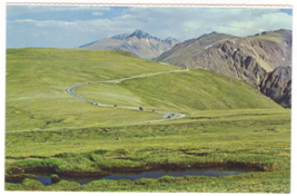 Postcard-Tundra Curves on Trail Ridge Road-Rocky Mt. National Park CO-Chrome-CO4 - £3.84 GBP