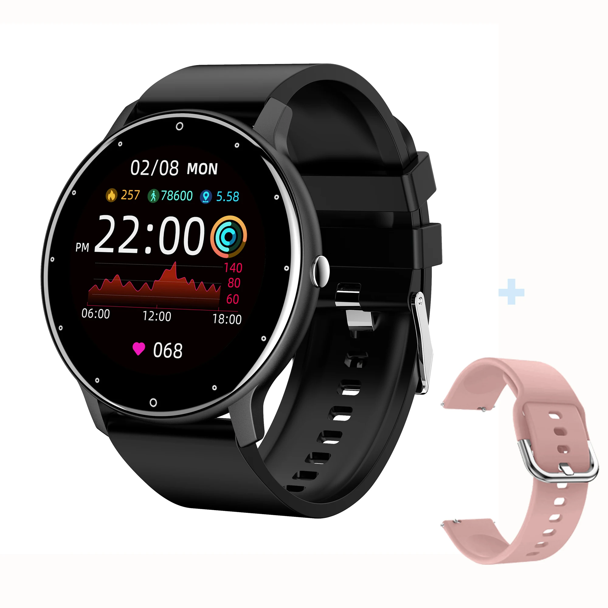 CanMixs ZL02 Smart Watch Men Lady  Fitness Smartwatch Sleep Heart Rate Monitor W - £156.06 GBP