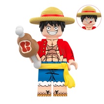 Luffy Straw Hat One Piece Minifigures Building Toy - £4.33 GBP