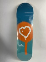 BLUEPRINT skateboards deck 8.5&quot; RARE quality Spray Heart Orange Blue - £32.04 GBP