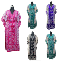 Lot Of 10 Long Kaftan Nightwear Night Dress Caftan Bohomean Sundress Womens - £43.07 GBP