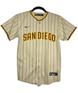 San Diego Padres Tatis 33 Nike Tan Alternate Replica Team Jersey Youth M... - $706.54 MXN