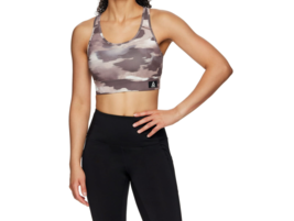 Reebok Women&#39;s Medium Impact Getaway Pocket &amp;Removeable Cups Bra Multico... - £15.29 GBP