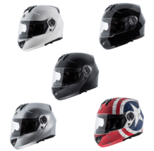 Torc T-27B Full Face Modular Avenger Bluetooth Motorcycle Helmet (7 Colors) - £118.50 GBP