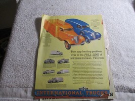 3 Vintage International Truck Halloween Magazine Print Advertising origi... - £46.82 GBP
