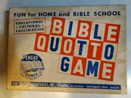 Vintage 1960 Bible Quotto Game Scripture Learning Christian Pengad Company NJ - £9.46 GBP