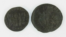 Roman Empire 2-coin Set // Constans 1/2 Centenionalis // Constantinus II AE3 - £50.31 GBP