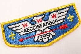 Black Abooikpaagun Lodge 399 OA Order Arrow WWW Boy Scouts of America Fl... - $10.52