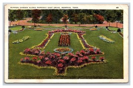 Sunken Garden Parkway East Drive Memphis Tennessee TN WB Postcard V9 - £2.37 GBP