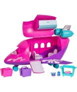 New Shopkins Shoppies World Vacation Jet 3 Exclusive Figures Pink Airpla... - £45.32 GBP