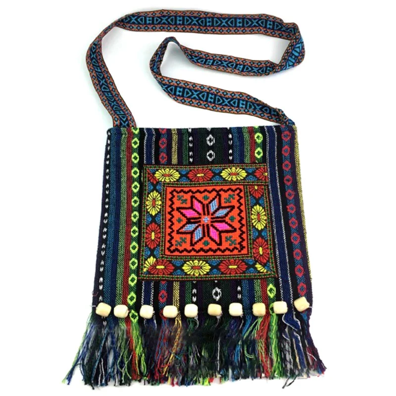 Vintage Hmong Tribal Ethnic Thai Indian Boho Shoulder Bag Message Bag fo... - £13.28 GBP
