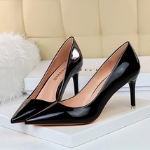 Women Fetish 7.5cm 10.5cm High Heels Pumps Wedding Bridal Stiletto Low Heels Lad - £37.85 GBP