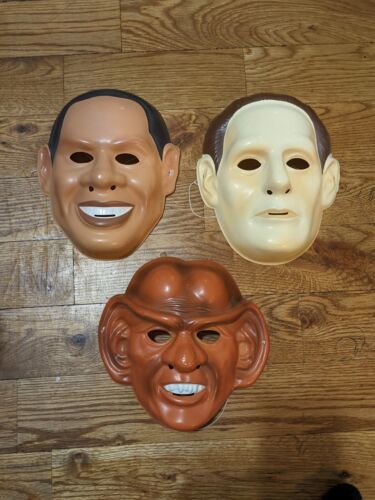 Star Trek Deep Space  Nine Vintage Halloween Mask Set - Sisko + Odo + Quark - $29.42
