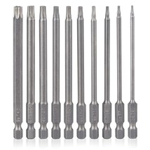 10 Pieces Torx Security Screwdriver Drill Bit Set T6 T7 T8 T10 T15 T20 T25 T27 T - $22.99