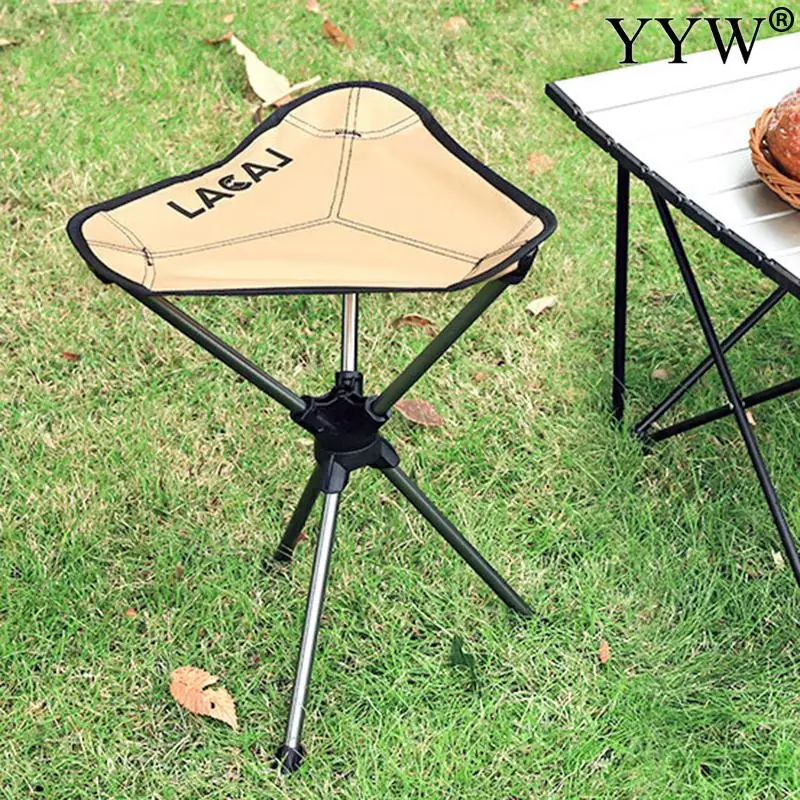 Mini pocket chair outdoor 360 degree rotatable aluminum alloy adult picnic loaded 100kg thumb200